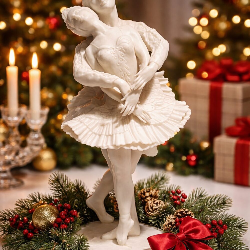 Franklin Porcelain Royal Ballet Sculpture “Swan Lake” 1977 Limited Edition